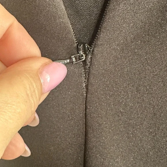 Betsy & Adam Black One Shoulder Dress - Picture 4 of 7